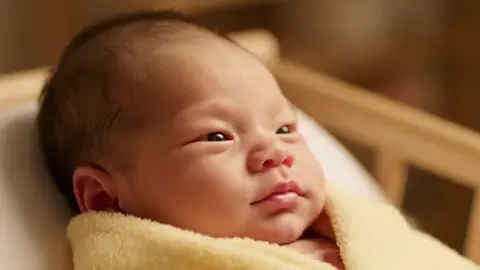 刚出生就想玩手机?不合适吧。#萌娃#可爱到爆炸#父母 #母亲
