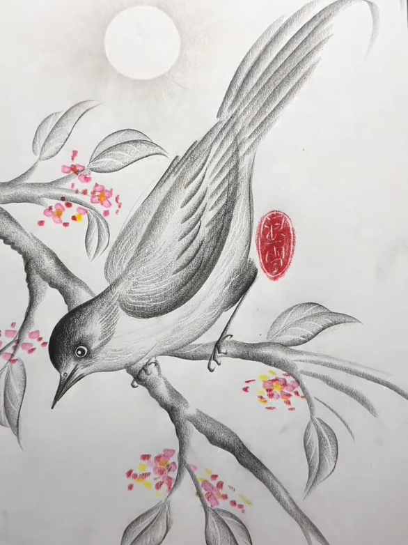 How To Draw a Bird Tutorial  .   . . #drawingprocess #drawingchallenge #drawingtutorial #artistsoftiktok #howtodraw 