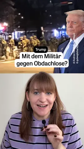 Trump will mit Soldaten gegen Obdachlose vorgehen – obwohl Gewaltkriminalität in D. C. so niedrig ist wie seit 30 Jahren nicht mehr.  Studien zeigen: Viele Obdachlose werden selbst Opfer von Gewalt – trotzdem verbreitet Trump ein anderes Bild. #Trump #Obdachlosigkeit #USA #Politik #fyp Host: @Linda Friese  Skript: @jildreimann & @Leo  Schnitt: @Mariana Dellien 