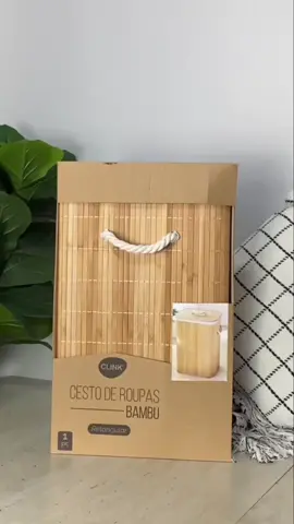 Cesto De Roupa Suja Bambu 72 Litros Lavanderia Com Tampa e Alças Forrado Grande Organizador Banheiro. Quiser link me pede nos comentários!❤️ #achadinhosshopee #shopee #achadinhos #bambu #casa 