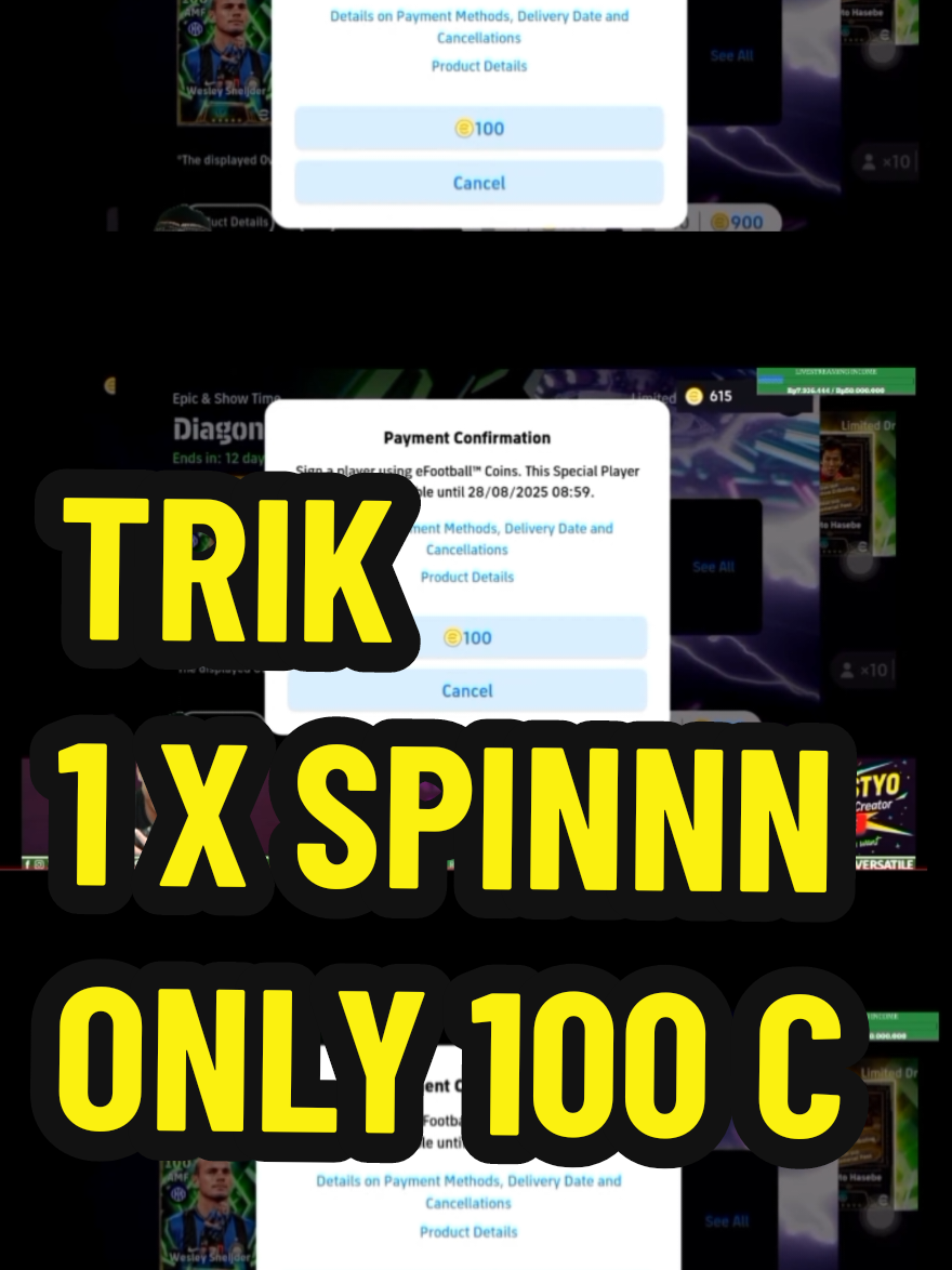 TRIK 1X SPIN DAPAT 🤩😍🎉 #CapCut #efootball #trikspinpes #fyp #efootbal2025