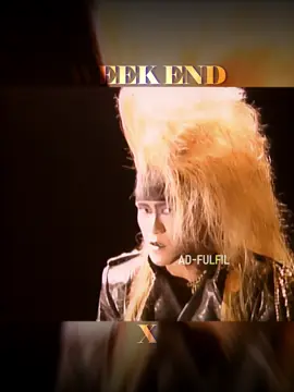 X - WEEK END  Japanになる前のPV映像を再編集して綺麗にしてみた🤗  最近ダンダダンでオマージュ映像流れてから、投稿してた 紅 動画が再熱して海外コメがめっちゃ来てビックリ‼️ 😳  #Xjapan #WeekEnd #YOSHIKI #HIDE
