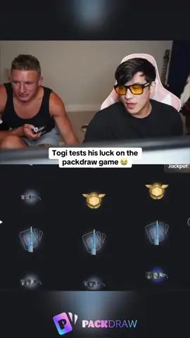 Togi tests his luck on the packdraw game 😭 #kickstreaming 