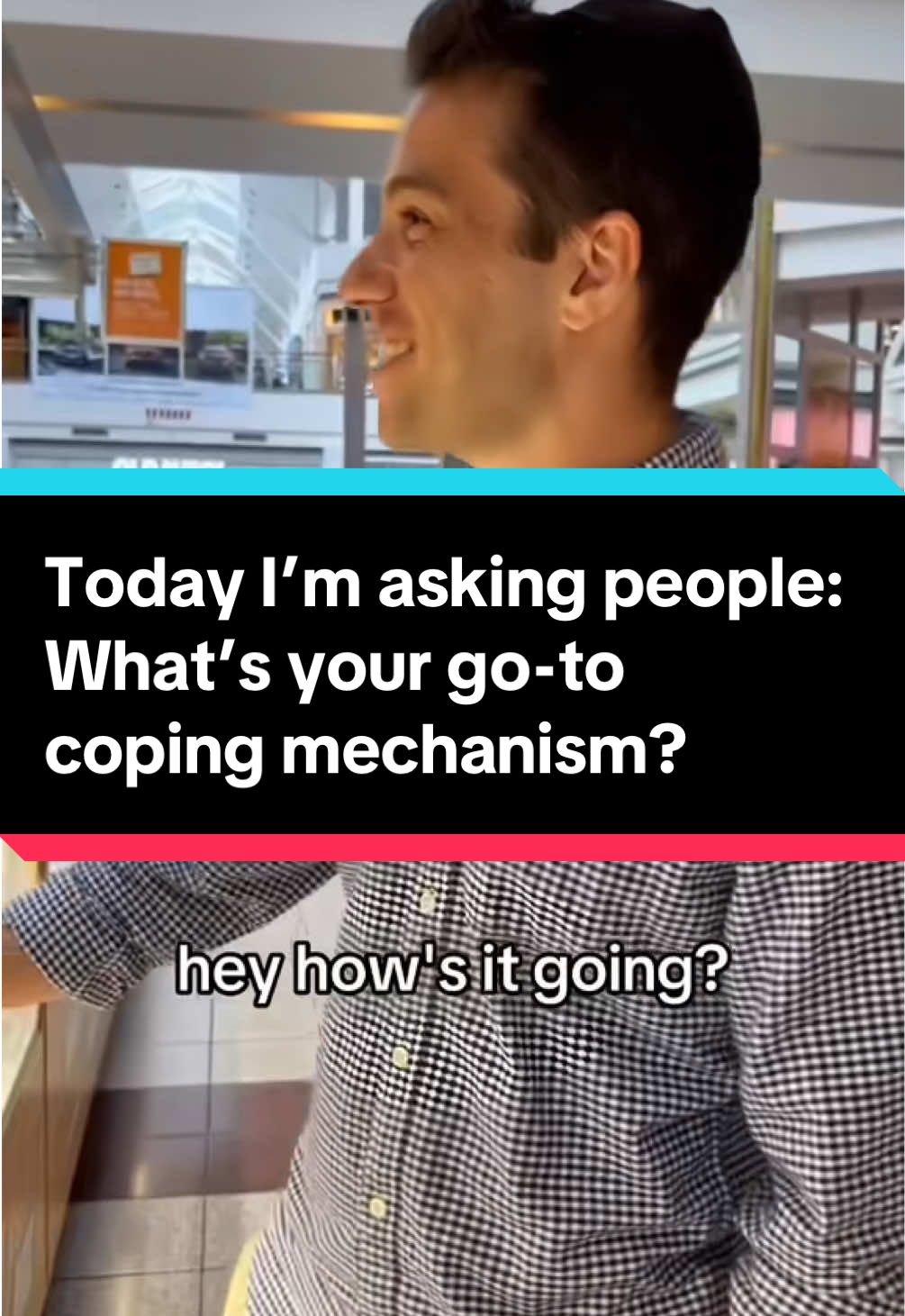 Today I’m asking people: What’s your go-to coping mechanism? #inspiration #interview #copingmechanism #fyp #foryou 
