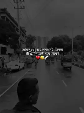 আর দুঃখ দিয়ে লাভ নেই, ভিতর টা এমনিতেই মরে গেছে!💔😅🩹#eymahin📖🖋️ @TikTok Bangladesh @TikTok 