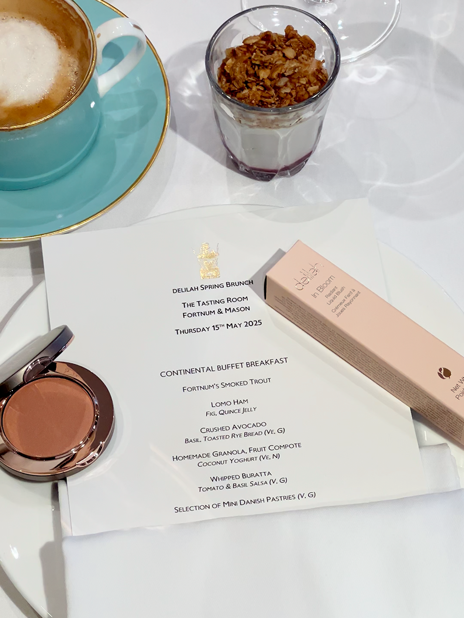 Fortnum & Mason Breakfast 🫖🥐 #delilah #veganbeauty #british #delilahcosmetics #makeuptutorials #beauty #sustainablebeauty #carbonoffset #crueltyfreebrand #delilahmakeup #delilah beauty #discoverdelilah #cruelty free makeup #vegan makeup brand #british makeup brand #b corp beauty #clean beauty uk #ethical makeup #plant based makeup #veganbeauty #naturalmakeup #glowyskin #makeuproutine