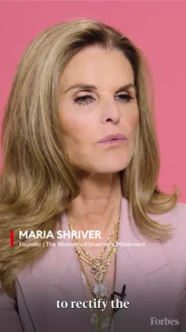 Maria Shriver, founder of The Women's Alzheimer's Movement, spoke to Forbes Women Editor Maggie McGrath about why she's advocating for women's brain research. #ForbesOver50 