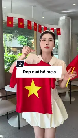 Trả lời @huong_pi99 cờ đỏ sao vàng, trong tim rộn ràng bố mẹ ạ #shopmelalalyreview #melalalyly #shopmelalalyly #aocodosaovang #vaycodosaovang 