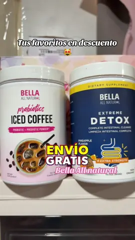 El duo fav de tiktok Bella all natural #icedcoffee #detox #probiotics #tiktokshop #bellaallnatural 
