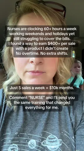 Working 60+ hours a week, missing family time, and still barely scraping by… I’ve been there. 😔 As a nurse, I thought endless overtime was the only way to make ends meet. Then I found a simple way to earn $400+ per sale from my phonewithout picking up a single extra shift. Just 5 sales a week can mean $10k months… and more time for the people and moments that actually matter. 💛 If you’re ready to trade burnout for balance, drop “NURSE” below and I’ll send you the exact training that got me started. 📲#nursepreneur #passiveincomeideas #sidehustles #MomsofTikTok 