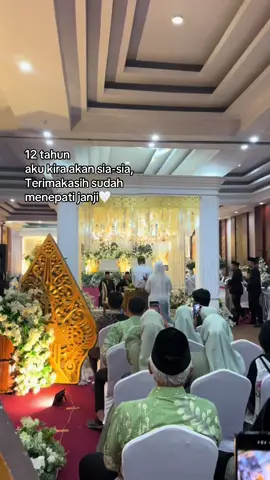 Kita berhasil🤍 #wedding #sore #nikah #fyp #married 