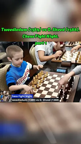 Tweedledum (1389) vs D. Shved (1388). Chess Fight Night. #chesstop#chess#viral 