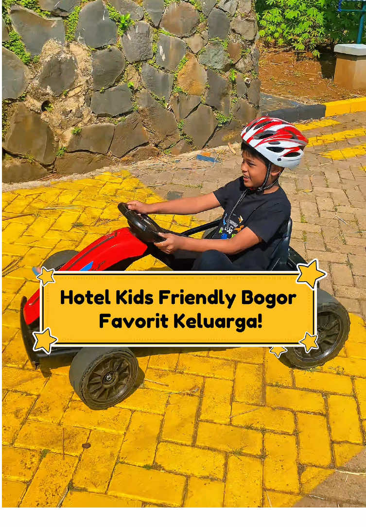 Kalau ada yang nanya hotel kids friendly di Bogor, aku pasti rekomendasiin Ibis Styles Bogor Raya ✨ Udah beberapa kali staycation di sini bareng keluarga, dan selalu puas ❤️ Yang bikin betah: 🚗 Ada arena Go Cart (berbayar) – seru banget! 🛏 Kamar Deluxe Queen yang nyaman & bersih 🏊‍♂️ Pool anak & dewasa 🍳 Breakfast enak, GRATIS untuk 2 anak di bawah 12 tahun 🎯 Indoor & outdoor activities super lengkap (playground, movie room, wall climbing, panahan, rainbow slide, mini zoo, naik kuda, sepeda, motor listrik) 💡 Bonus: Bisa akses beberapa fasilitas di Novotel Bogor (satu kawasan) – kecuali kolam renang 📍 Klik tag lokasi untuk booking langsung dari TikTok dan siapin liburan keluarga kamu sekarang! #goacademytravel #hotelkeluargabogor #hotelkidsfriendly #hotelbogor #gocartbogor