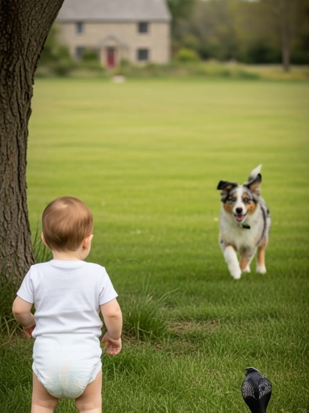 Hero dog battles snake to rescue baby — an incredible act of bravery! 🐶🐍👶 #DogHero #SnakeRescue #AnimalBravery #BabySaved #WildlifeDrama #ViralAnimals #HeroicPets #pa