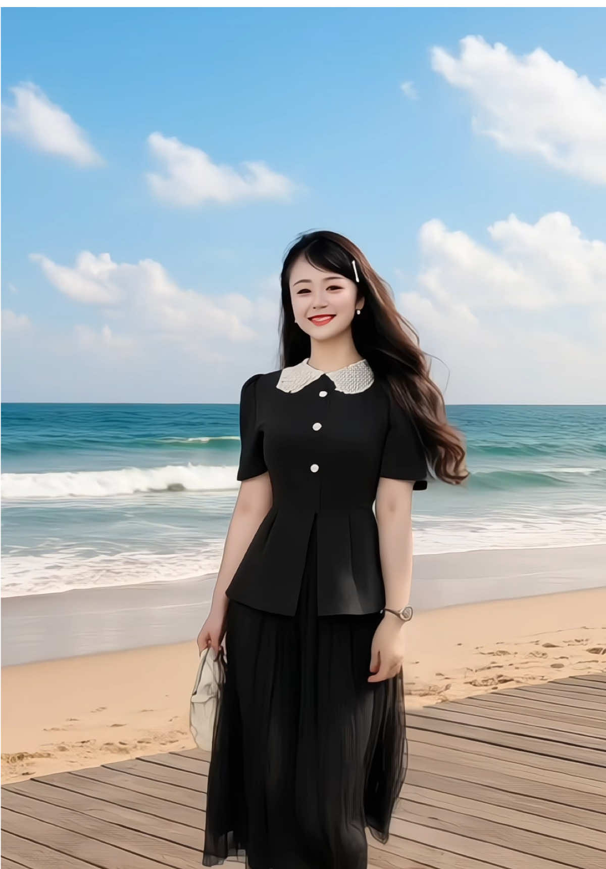Sét đồ mặc lên là dáng tiểu thư #minhhangreview #xh #xhtiktok #vay #vayxinh 