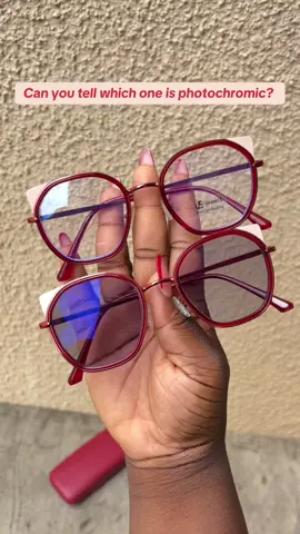 One is photochromic, one is not… but which is which?  Let’s talk in the comment section  #palmshades🗺🌴 #ghanatiktok🇬🇭 #fyp #photochromiceyeglass #goviral 