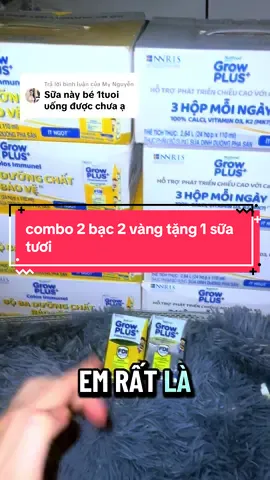 Trả lời @My Nguyễn ba mẹ có thể kết hop cả bạc và vàng song song nha ví dụ bé 1tuổi dùng 2 bạc 2 vàng trong 1 ngày ! sáng uống bạc chiều uống vàng #thegioibimsua #trend #grownutifood #xaykenhtiktok #xuhuong 