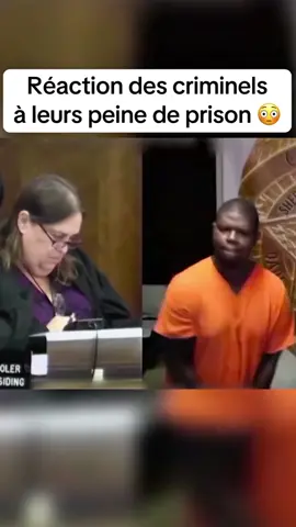 reaction des criminels à leur peine de prison. #criminel #prison #jail #fait #crime 