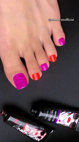 No complicated steps needed—just use Poly Gel to achieve perfectly fitted toe nails, a daily essential! #nailsart #morovan #nailstutorial #polygelnails #nailshop 