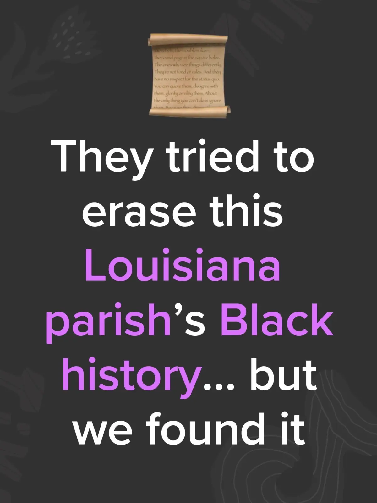 They tried to erase this Louisiana parish’s Black history… but we found it. #history #louisiana #ancientstories #blackhistory 
