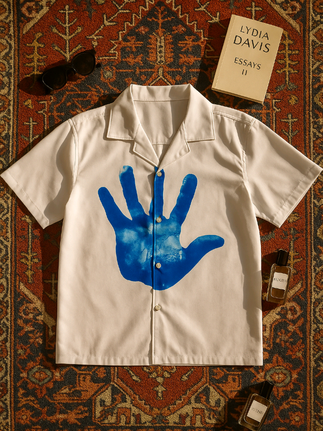 Kemeja hand print #cuantanpabatas #kemeja #brandlokal #casual 