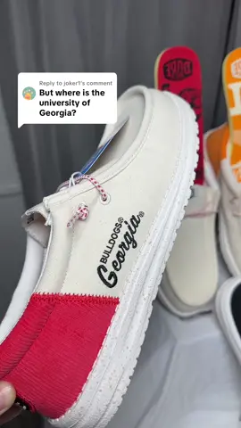 Replying to @joker1 Repping your favorite school team just got way more comfortable — HEYDUDE Collegiate Slip-Ons are HERE! HEYDUDE Wally and Wendy Collegiate Slip on Shoes - Check for your Favorite College - 20+ Different ones available right now #HEYDUDECollegiate #football #HEYDUDEpartner  #CollegeFootball  #tiktokshopcreatorpicks @HeyDude 