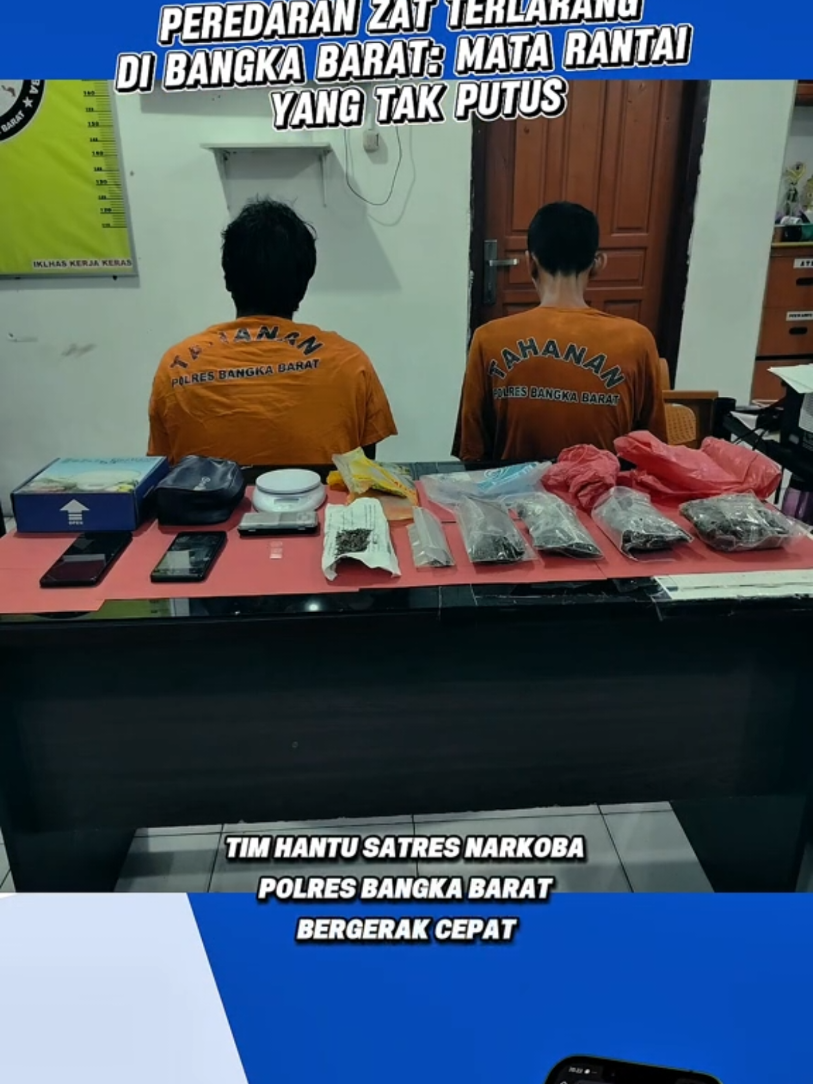 Peredaran zat terlarang di Bangka Barat kembali terbongkar. Dua orang diamankan, barang bukti ganja & sabu disita. Tapi, mengapa kasus seperti ini tak pernah habis? Saatnya bukan hanya menindak, tapi juga mencegah. 🚫 .  .  #BangkaBarat #BeritaBangka #Satresnarkoba #StopNarkoba #BeritaViral 