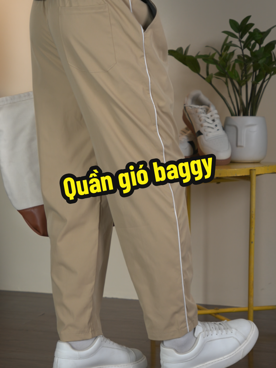 Quần gió form baggy cho anh em thích đơn giản, dễ mặc #quangionam #quanthethaonam #quanthethao #chuhung9011 #chúhùng 