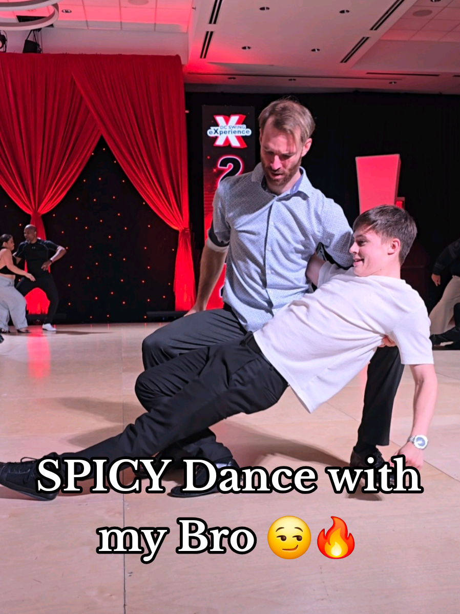 Spicy dance with my Bro 😏🔥 Memory having soooooo much fun dancing with Kevin in this competition. Love how playful he is and the conversation we have 😍 Insta: 🕺@leolorenzooo  🕺@kevinkanedance  📽@melodie_paletta  👟@swaydshoes Feel free to share 🙏 #dance #dancers #dancer #danse #danseurs 