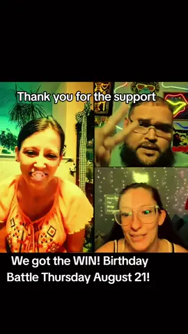 🎉✨ WE DID IT!! ✨🎉 Thanks to ALL of you, Team Vernie B took home the WIN this week! 💛🙌 Your love, support and your energy made it happen! Thank you! Now… it’s on to NEXT WEEK — and it’s not just any round… 🎂🎈 It’s the BIRTHDAY BATTLE 🥳🎉 🧁 Expect cupcakes, laughs, and LOTS of fun while we fight for another W! 📅 Thursday August 21 5 PM MST/7 PM EST 📍 LIVE on TikTok @ VernieBCookin Mark your calendars, bring your sweet tooth, and let’s celebrate BIG while we keep this winning streak alive! 💥 #win #support  #team  #tiktoklive  #thankyou 