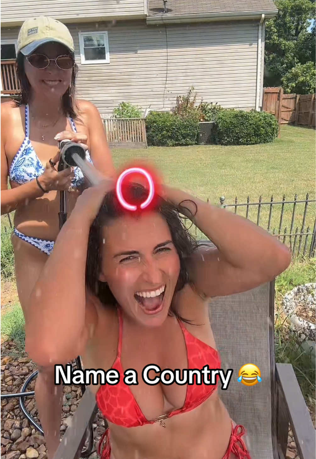 We had way too much fun with this 😂 #bffs #summergames @Jen 