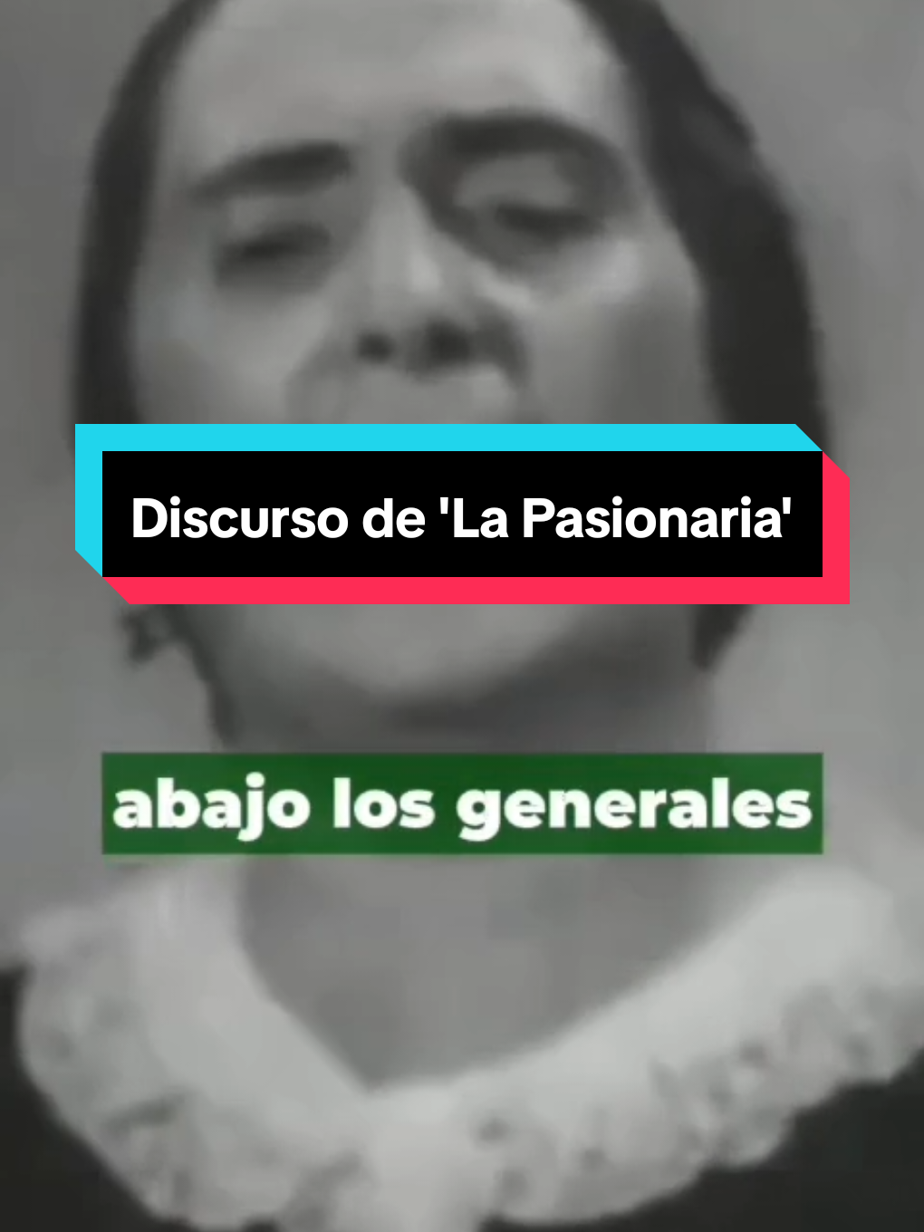 🟢 Discurso de 'La Pasionaria' durante la Guerra Civil Española. #politica #guerracivilespañola #♥️💛💜 #lapasionaria #elpatiopolitico 