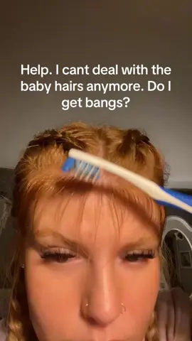 Like they are always out 😩😩😩#babyhairs #bangs #helpme #hairtok #hairtips 