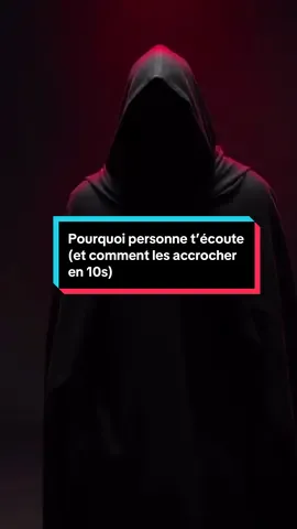 Si personne ne t’écoute, c’est de ta faute! Et ce n’est pas un problème de voix… c’est un problème de stratégie. #psychologie #manipulationtechniques #technique #manipulation 