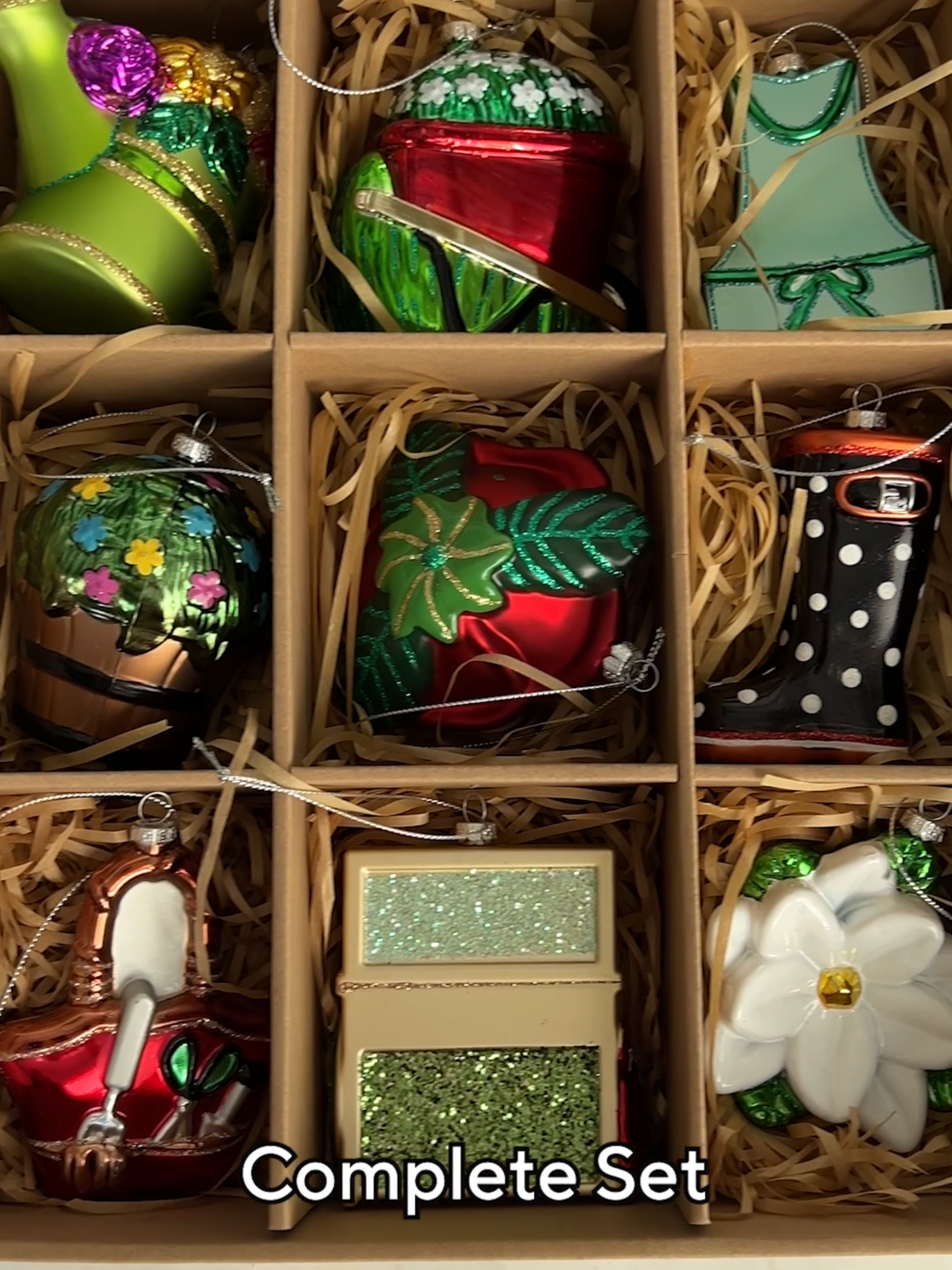 Add charm to every corner of your home with this adorable 12-piece garden-themed ornament set! 🌼🎄 #LoveQVC #ornaments #christmasdecor #holidaydecor #tiktokshopfinds