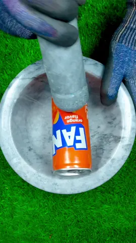 Oddlysatisfying Crushing Fanta into Jelly 🍊😱#asmr #satisfying #crushing