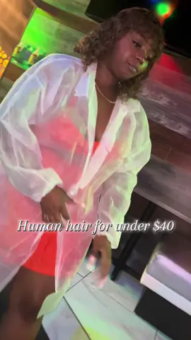 Under $40 human hair can’t beat it. #cheapwig #easytoinstall #budgethairstyle 