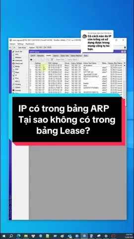 Trả lời @Tiến Minh Full IP mà không biết ai dùng? Đây là cách bóc danh sách IP trong mạng của bạn! 🕵️‍♂️ #namhocmang #mikrotik @NAM HỌC MẠNG 