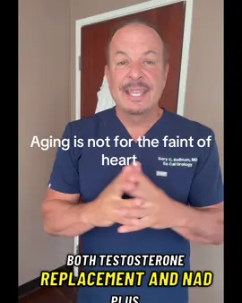 Aging is not for the faint of heart ;  TRT and NAD+ can help #trt #nad #antiaging #antiagingskincare #testosterone 