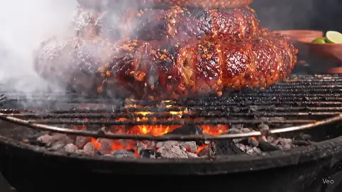 ASMR mukbang ular panggang #ai #asmr #mukbang 