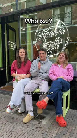 Get to know our team! 🤩 And what they think about each other. 😱 #cinnamonroll #havearoll #vegan #team #fyp 
