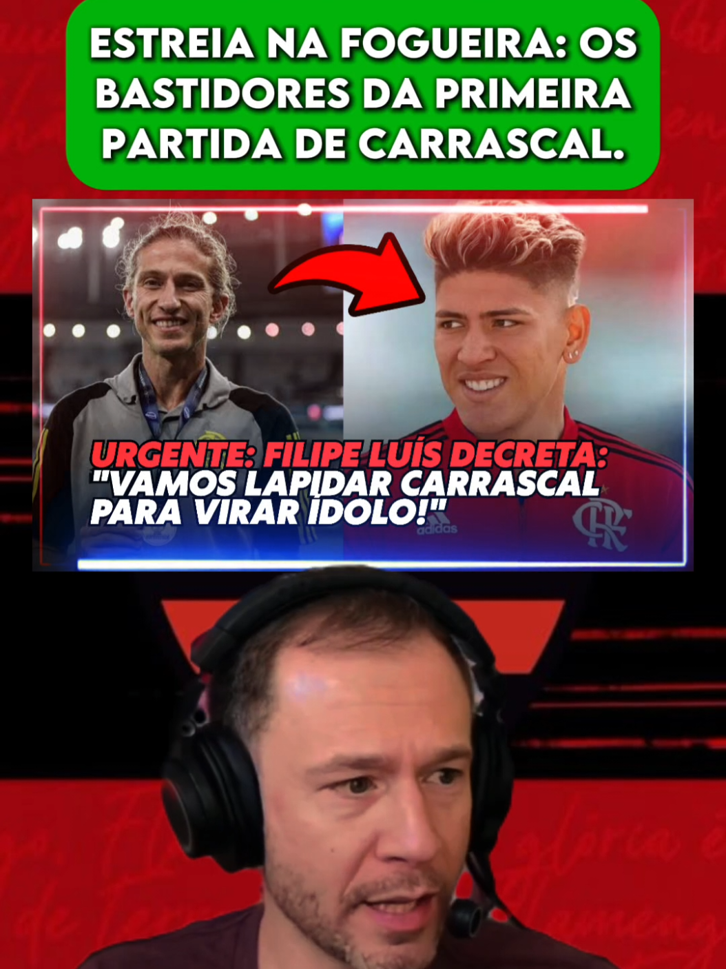 ESTREIA NA FOGUEIRA: OS BASTIDORES DA PRIMEIRA PARTIDA DE CARRASCAL. #futebolbrasileiro #futebol #flamengo #flamengosempre #flamengooficial 