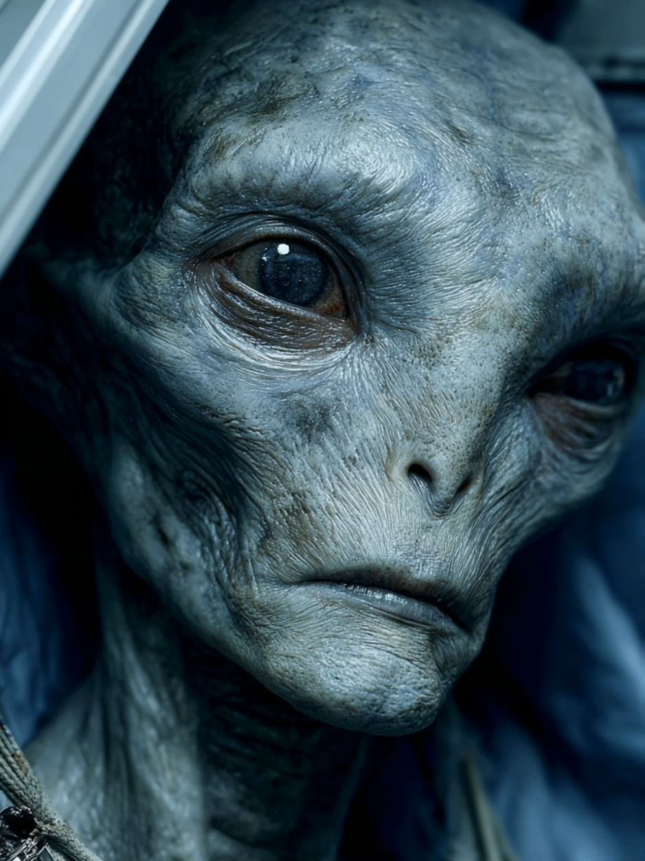 What do you think she is telling g us? #alien #higherpower #area51 #futurewar #creatorsearchinsights 