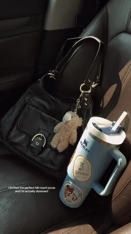 i will be taking my coach girly everywhere #thrifted #fallfashion #fallaesthetic #fall #fypシ 