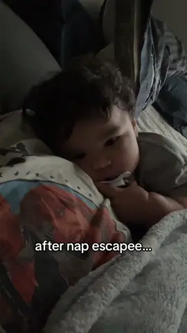 notice how many times he went back into the cracks between the bed after i took him out 🫠 #momofaboy #danielle #naptime 