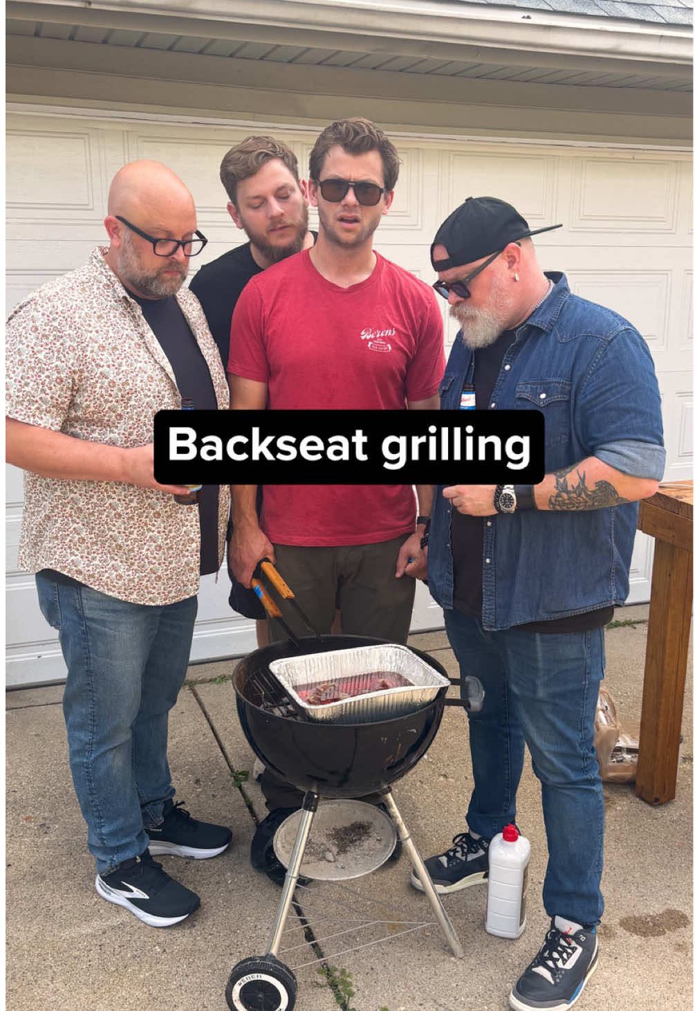 4 guys 1 grill #fyp #grilling #Recipe #cooking 