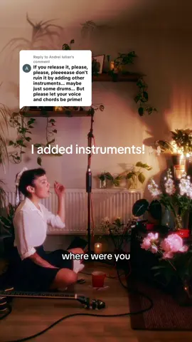 Replying to @Andrei Iulian  Where Were You is finished! Would love to hear what you think of the full song with the added production! 🫶🏼