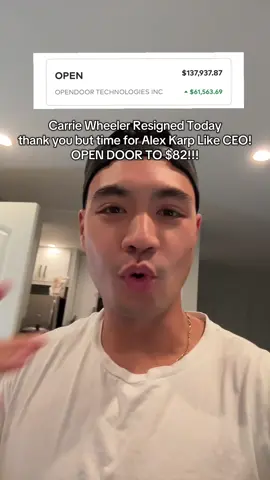 OPENDOOR CEO RESIGNNED and we have a clearer path to $82 with a new innovator to step in this stock #fyp #stocks #investing 