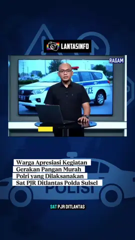 Satuan Patroli Jalan Raya (Sat PJR) Ditlantas Polda Sulawesi Selatan menggelar Gerakan Pangan Murah Polri di halaman Ditlantas Polda Sulsel, Jalan A. P. Pettarani, Makassar. Kegiatan ini menghadirkan berbagai bahan pokok dengan harga terjangkau, seperti beras, minyak goreng, dan gula pasir, untuk membantu meringankan beban masyarakat di tengah kenaikan harga pangan. Warga pun menyambut antusias program ini, karena selain murah, kualitas pangan yang dijual tetap terjamin. Gerakan ini menjadi salah satu wujud kepedulian Polri dalam menjaga stabilitas harga dan ketersediaan pangan bagi masyarakat. #polantas #pjr #reels #makassar #sulsel 