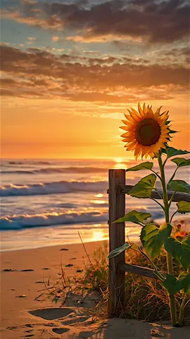 Ocean at sunset with flowers #RelaxationTV #naturelovers #sunset #forestlover #relaxingtime #foryou #naturetok #soothingvibes #calmingvideo  